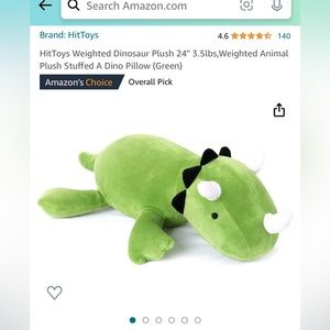 Brand new weighted dinosaur stuffed animal
